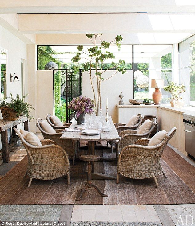 Ellen Degeneres and Portia De Rossi's dining room.