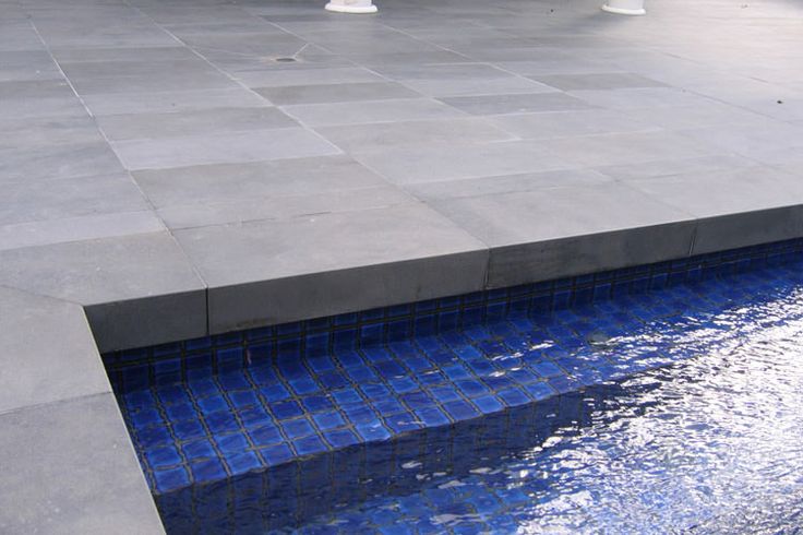 Pool Surround Answers Granite Blue, Are Tiled Pools More Expensive